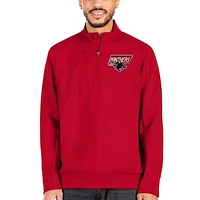 Men's Antigua /Red Clark Atlanta University Panthers Generation Quarter-Zip Pullover Jacket