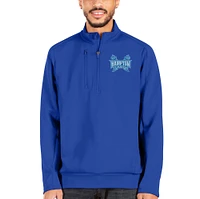 Men's Antigua Royal Hampton Pirates Generation Quarter-Zip Pullover Jacket
