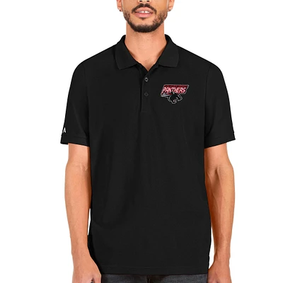 Men's Antigua Black Clark Atlanta University Panthers Legacy Pique Polo