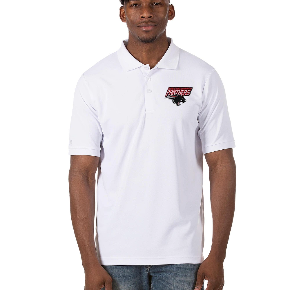 Men's Antigua White Clark Atlanta University Panthers Legacy Pique Polo