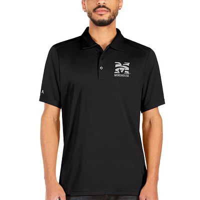 Men's Antigua Black Morehouse Maroon Tigers Big & Tall Tribute Polo