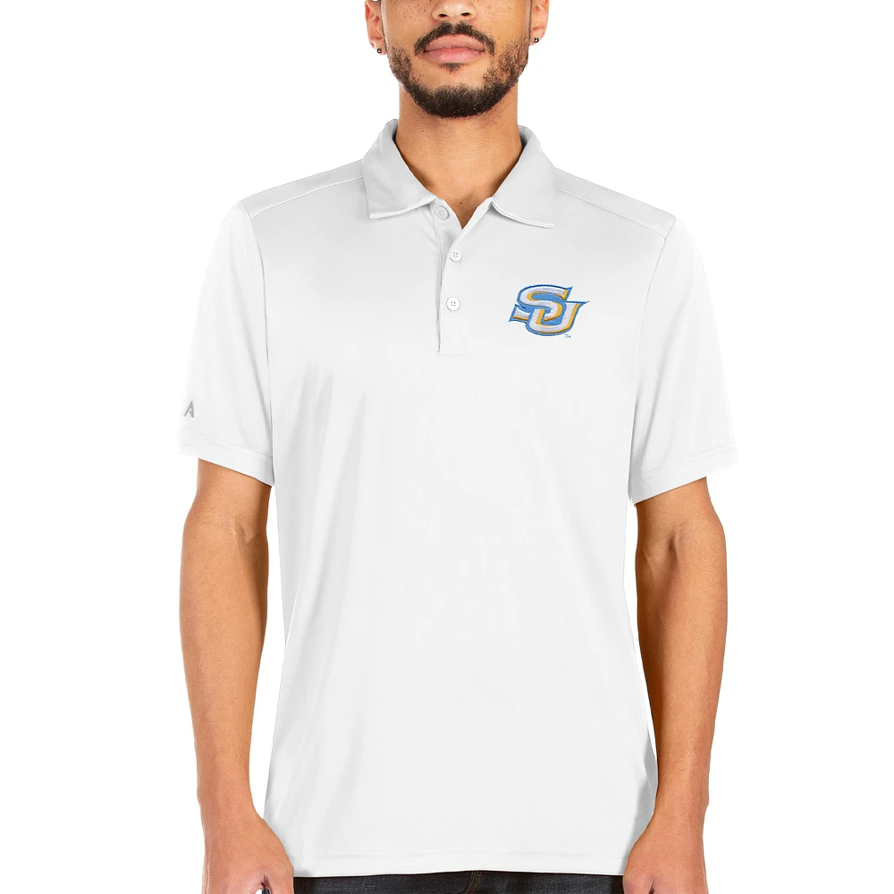 Men's Antigua White Southern University Jaguars Big & Tall Tribute Polo