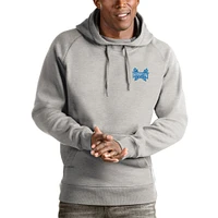 Men's Antigua Gray Hampton Pirates Victory Pullover Hoodie