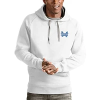 Men's Antigua White Hampton Pirates Victory Pullover Hoodie