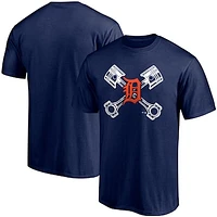 Men's Navy Detroit Tigers Crossed Hometown Collection T-Shirt