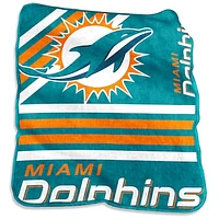 Miami Dolphins 50'' x 60'' Plush Raschel Throw