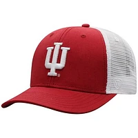 Men's Top of the World Crimson/White Indiana Hoosiers Trucker Snapback Hat