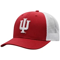 Men's Top of the World Crimson/White Indiana Hoosiers Trucker Snapback Hat