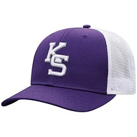 Men's Top of the World Purple/White Kansas State Wildcats Trucker Snapback Hat