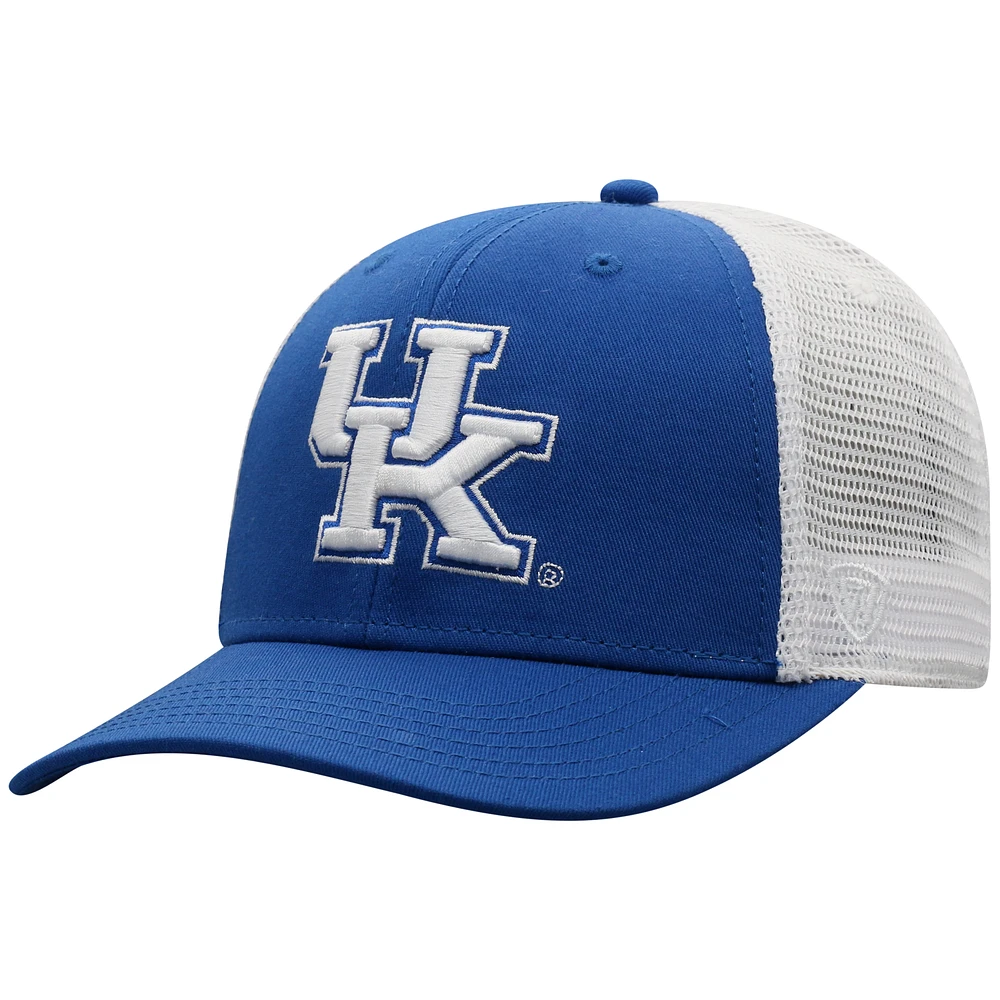 Men's Top of the World Royal/White Kentucky Wildcats Trucker Snapback Hat