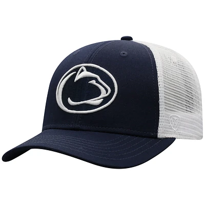 Men's Top of the World Navy/White Penn State Nittany Lions Trucker Snapback Hat