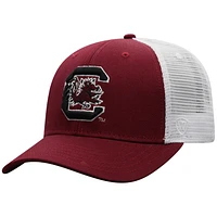 Men's Top of the World Garnet/White South Carolina Gamecocks Trucker Snapback Hat