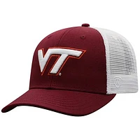 Men's Top of the World Maroon/White Virginia Tech Hokies Trucker Snapback Hat