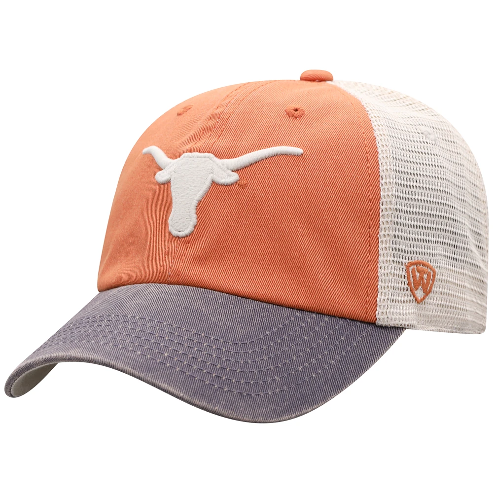 Men's Top of the World Texas Orange Texas Longhorns Offroad Trucker Snapback Hat