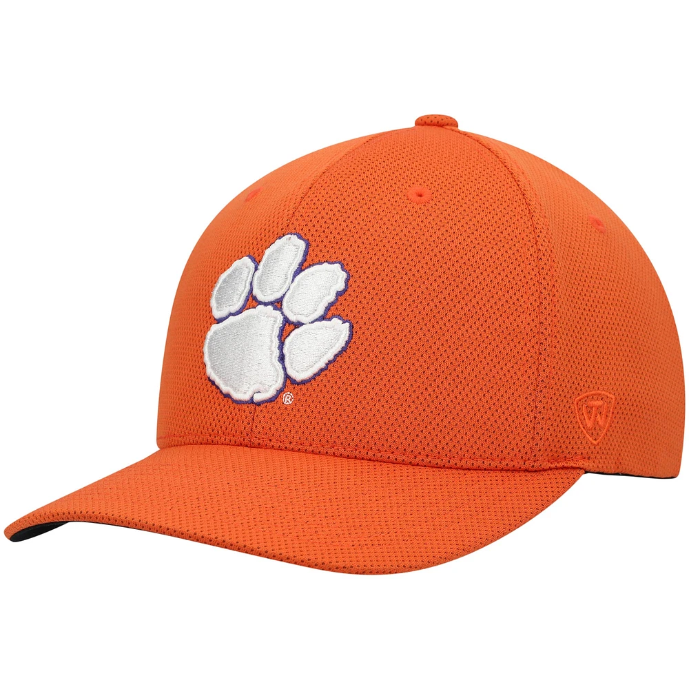 Men's Top of the World Orange Clemson Tigers Reflex Logo Flex Hat