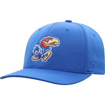 Men's Top of the World Royal Kansas Jayhawks Reflex Logo Flex Hat