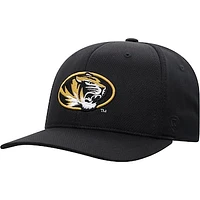 Men's Top of the World Black Missouri Tigers Reflex Logo Flex Hat