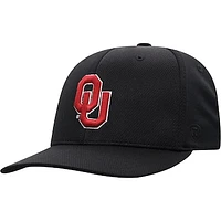 Men's Top of the World Black Oklahoma Sooners Reflex Logo Flex Hat