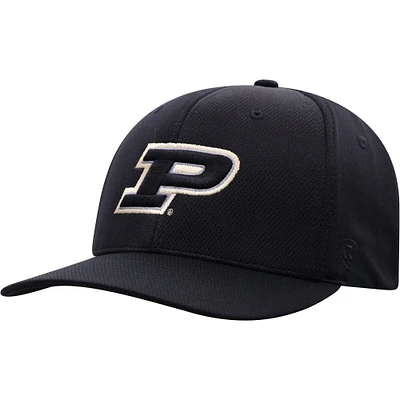 Men's Top of the World Black Purdue Boilermakers Reflex Logo Flex Hat