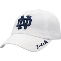 Women's Top of the World White Notre Dame Fighting Irish Staple Adjustable Hat