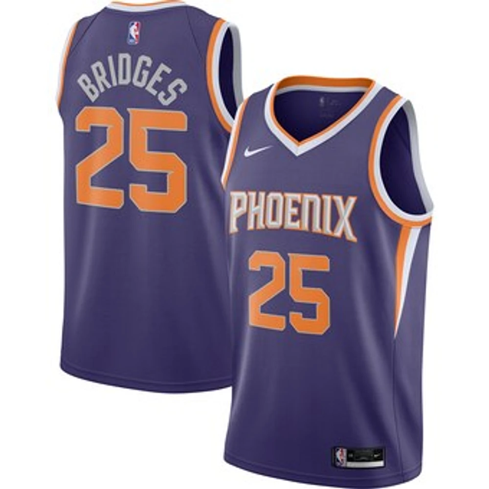 Nike Mikal Bridges Purple Phoenix Suns 2020/21 Swingman Player Jersey - Icon Edition