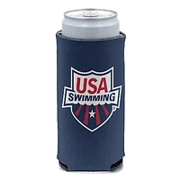 WinCraft Navy/Red USA Swimming 12oz. Slim Can Cooler