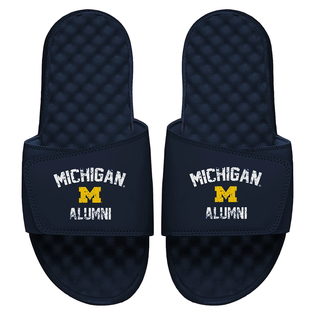 Men's ISlide Navy Michigan Wolverines Alumni Slide Sandals