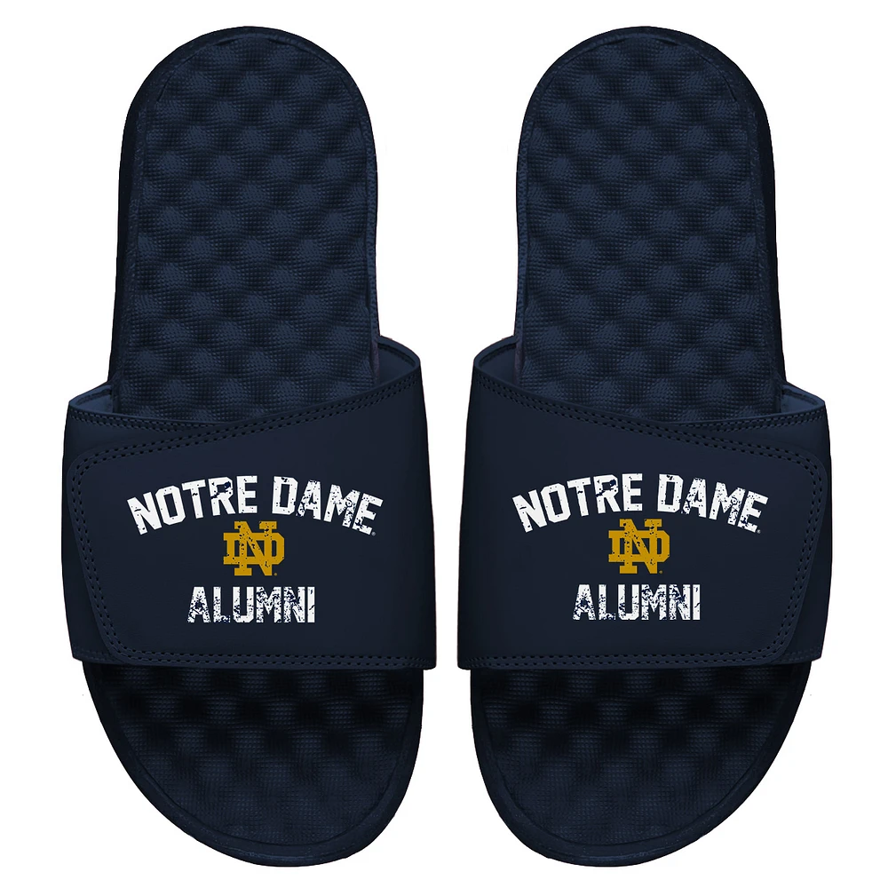 Men's ISlide Navy Notre Dame Fighting Irish Alumni Slide Sandals