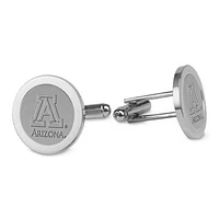 Men's Arizona Wildcats Silver Cufflinks