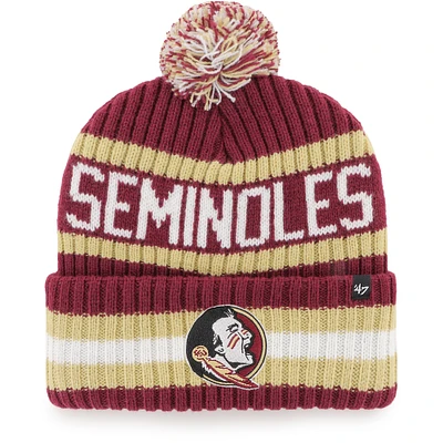 Men's '47 Garnet Florida State Seminoles Bering Cuffed Knit Hat with Pom