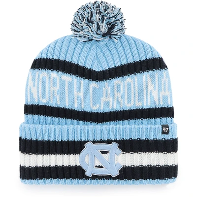 Men's '47 Carolina Blue North Carolina Tar Heels Bering Cuffed Knit Hat with Pom