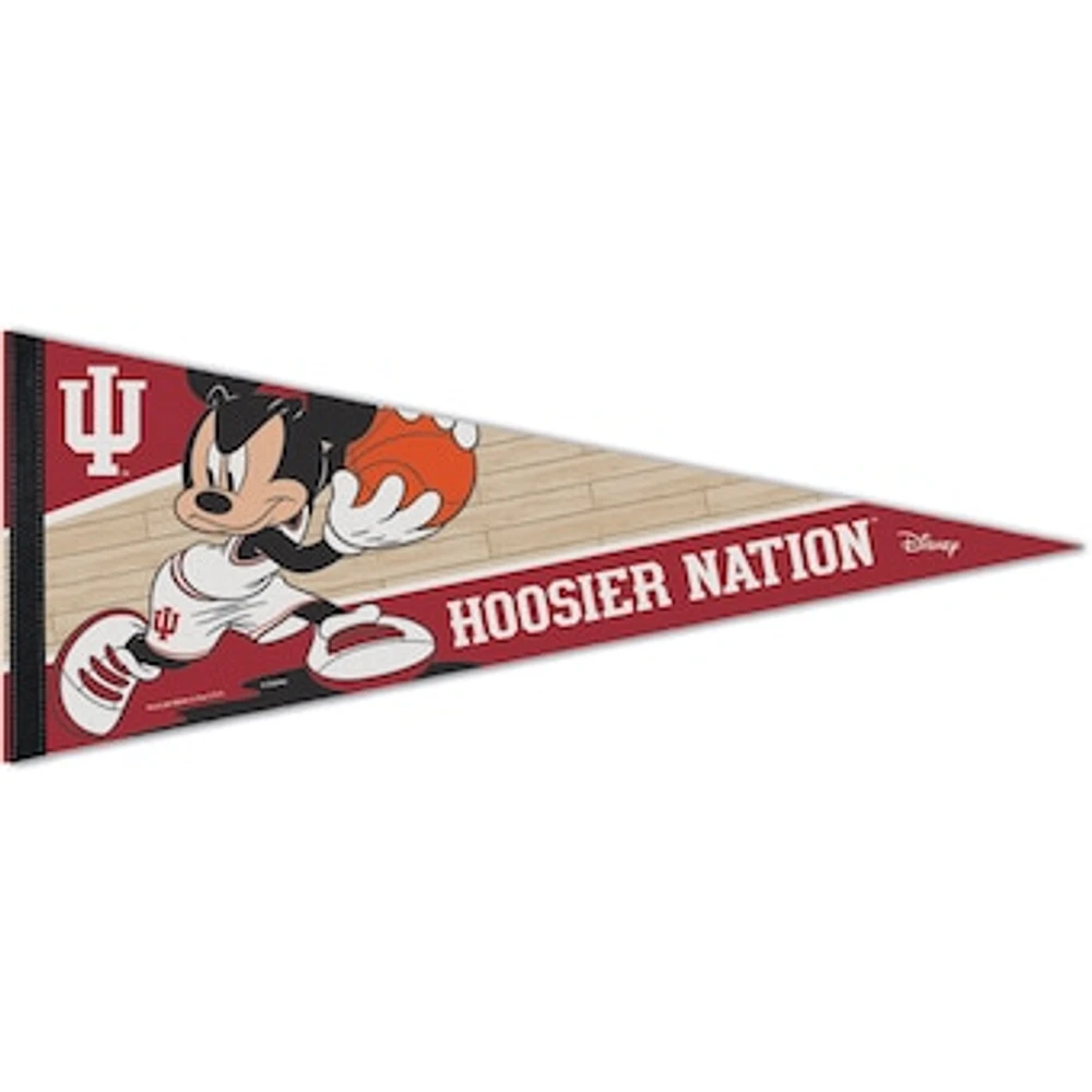 WinCraft Indiana Hoosiers 12'' x 30'' Disney Mickey Mouse Premium Pennant