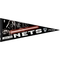 WinCraft Brooklyn Nets 12'' x 30'' Star Wars Premium Pennant