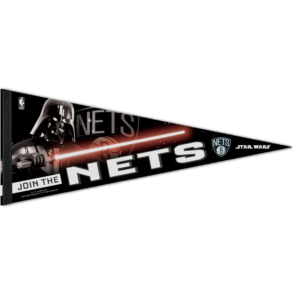 WinCraft Brooklyn Nets 12'' x 30'' Star Wars Premium Pennant