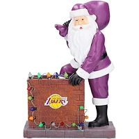 Los Angeles Lakers 8'' Up on the Rooftop Santa Figurine