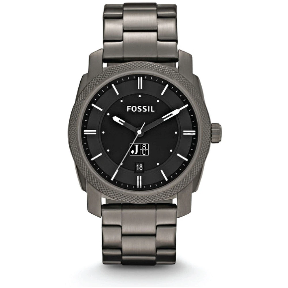 Fossil Jackson State Tigers Machine Smoke Stainless Steel Watch
