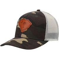 Men's Local Crowns Camo South Carolina Icon Woodland State Patch Trucker Snapback Hat