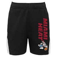 Youth Black Miami Heat Space Jam 2 Slam Dunk Mesh Shorts