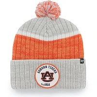 Men's '47 Gray Auburn Tigers Holcomb Cuffed Knit Hat with Pom