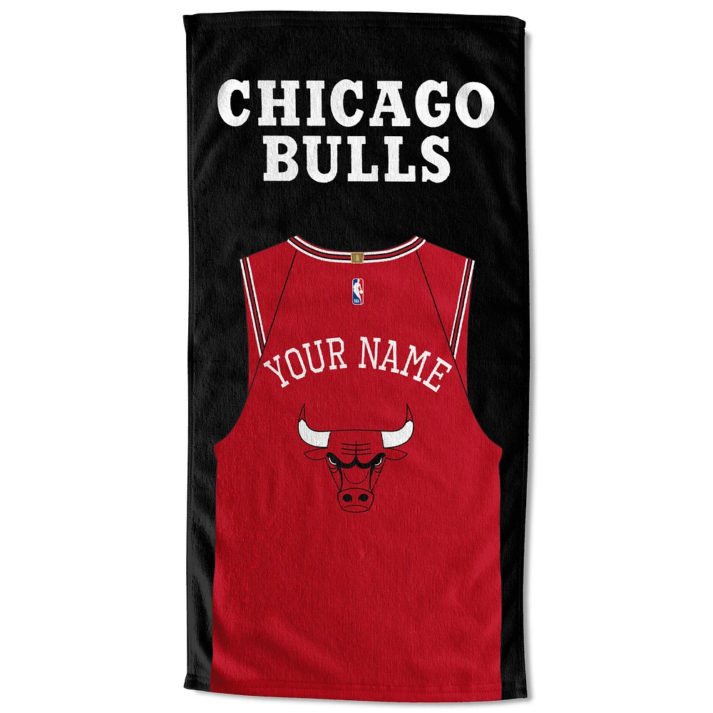 Chicago Bulls 30'' x 60'' Personalized Beach Towel