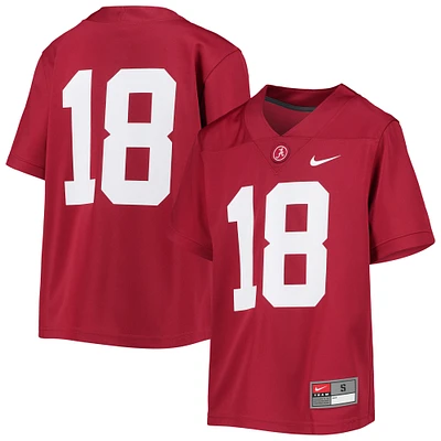 Youth Nike #18 Crimson Alabama Crimson Tide Untouchable Football Team Jersey