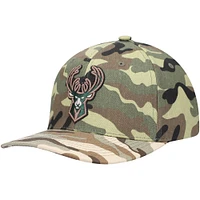 Men's Mitchell & Ness Camo Milwaukee Bucks Woodland Desert - Snapback Hat