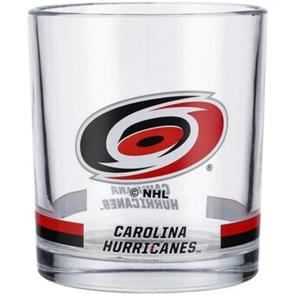 Carolina Hurricanes 10oz. Banded Rocks Glass