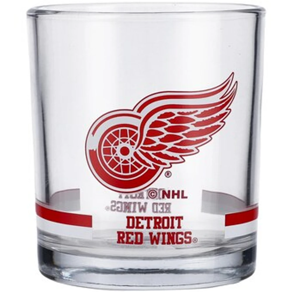 Detroit Red Wings 10oz. Banded Rocks Glass