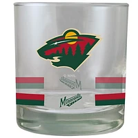 Minnesota Wild 10oz. Banded Rocks Glass