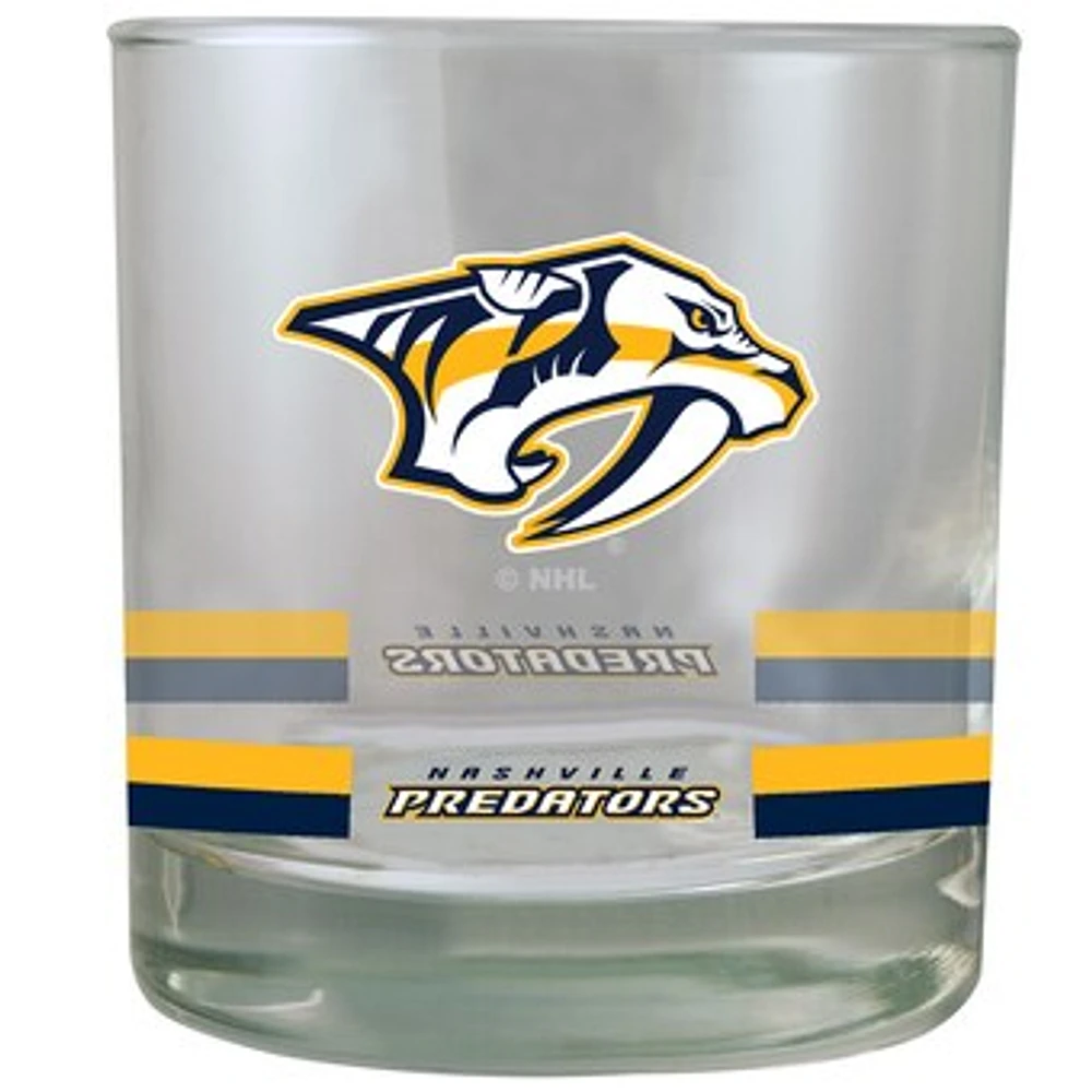 Nashville Predators 10oz. Banded Rocks Glass