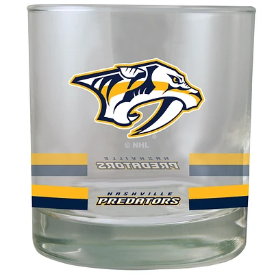 Nashville Predators 10oz. Banded Rocks Glass