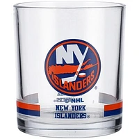 New York Islanders 10oz. Banded Rocks Glass