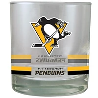 Pittsburgh Penguins 10oz. Banded Rocks Glass