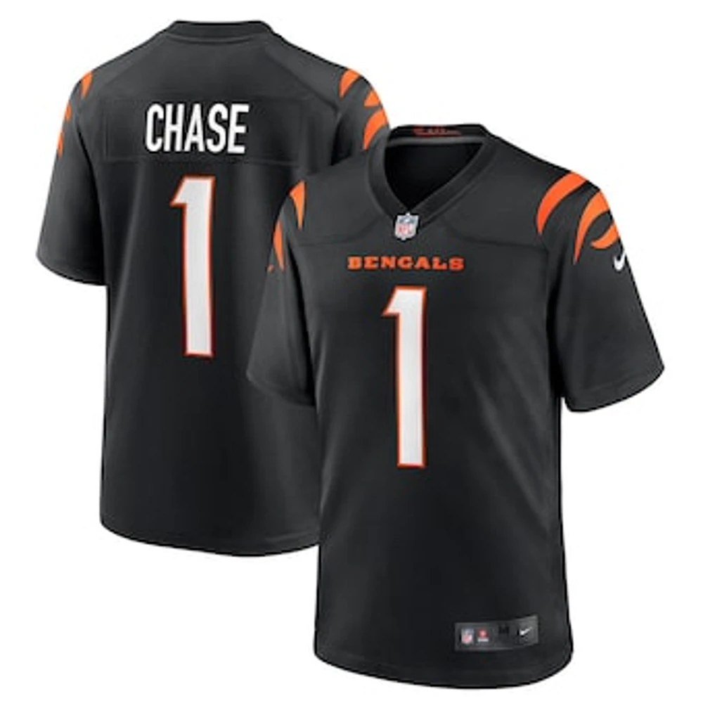 Men's Nike Ja'Marr Chase Black Cincinnati Bengals Game Jersey